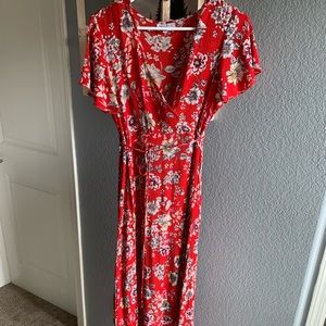 Patrons of Peace Wrap Maxi Dress